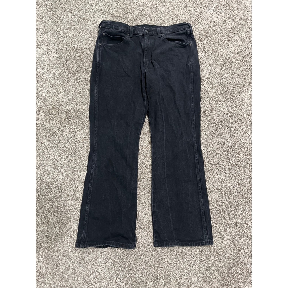 Levis 537 Mens Black Bootcut Jeans W34 L30 Denim Pants